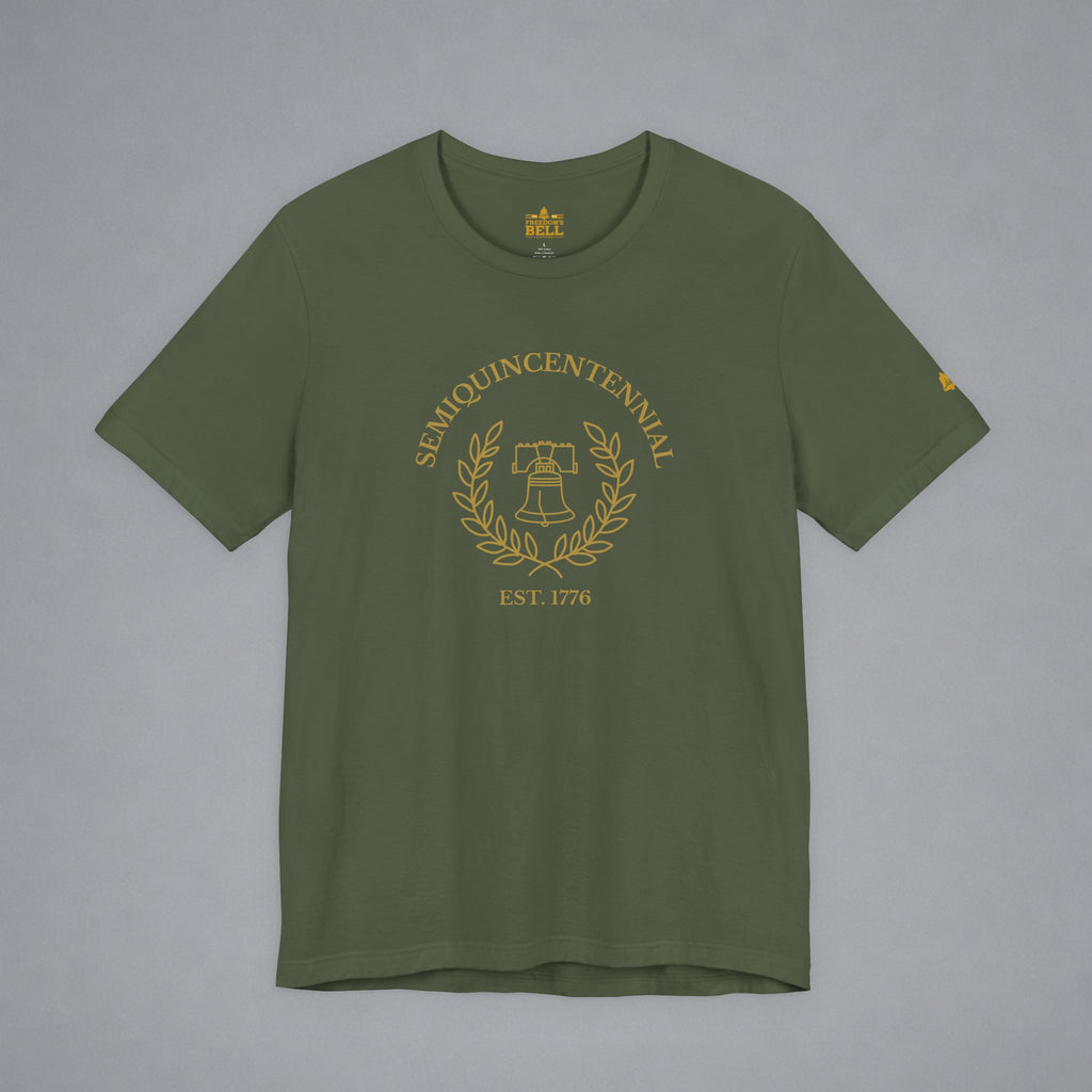 Semiquincentennial Liberty Bell T-Shirt - Minimalist Gold