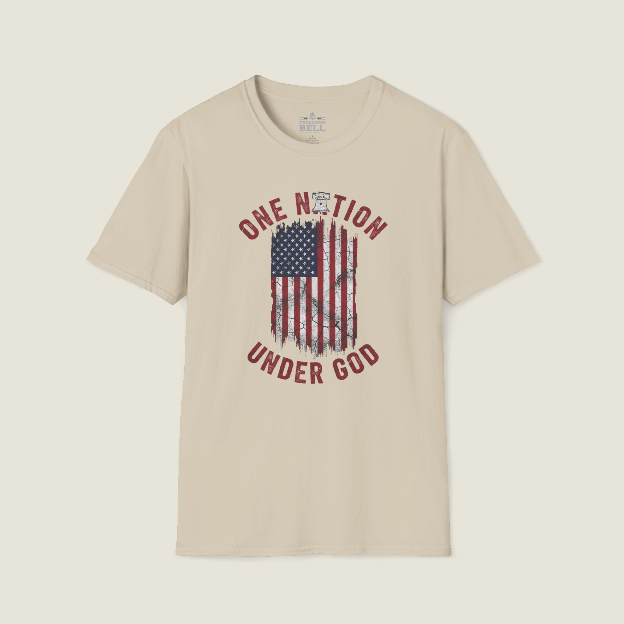 One Nation Under God - Distressed Flag Christian