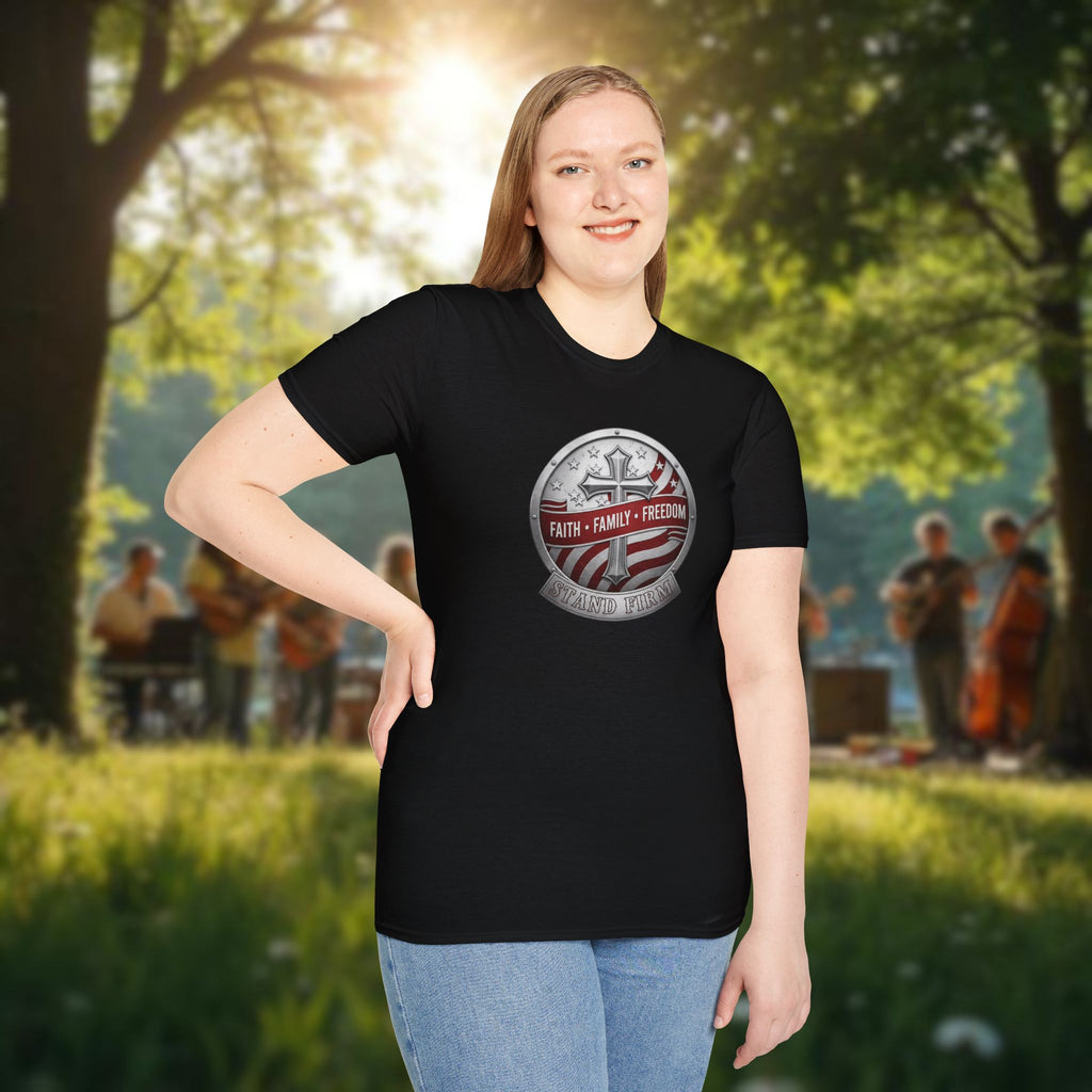 Stand Firm | Faith • Family • Freedom T-Shirt
