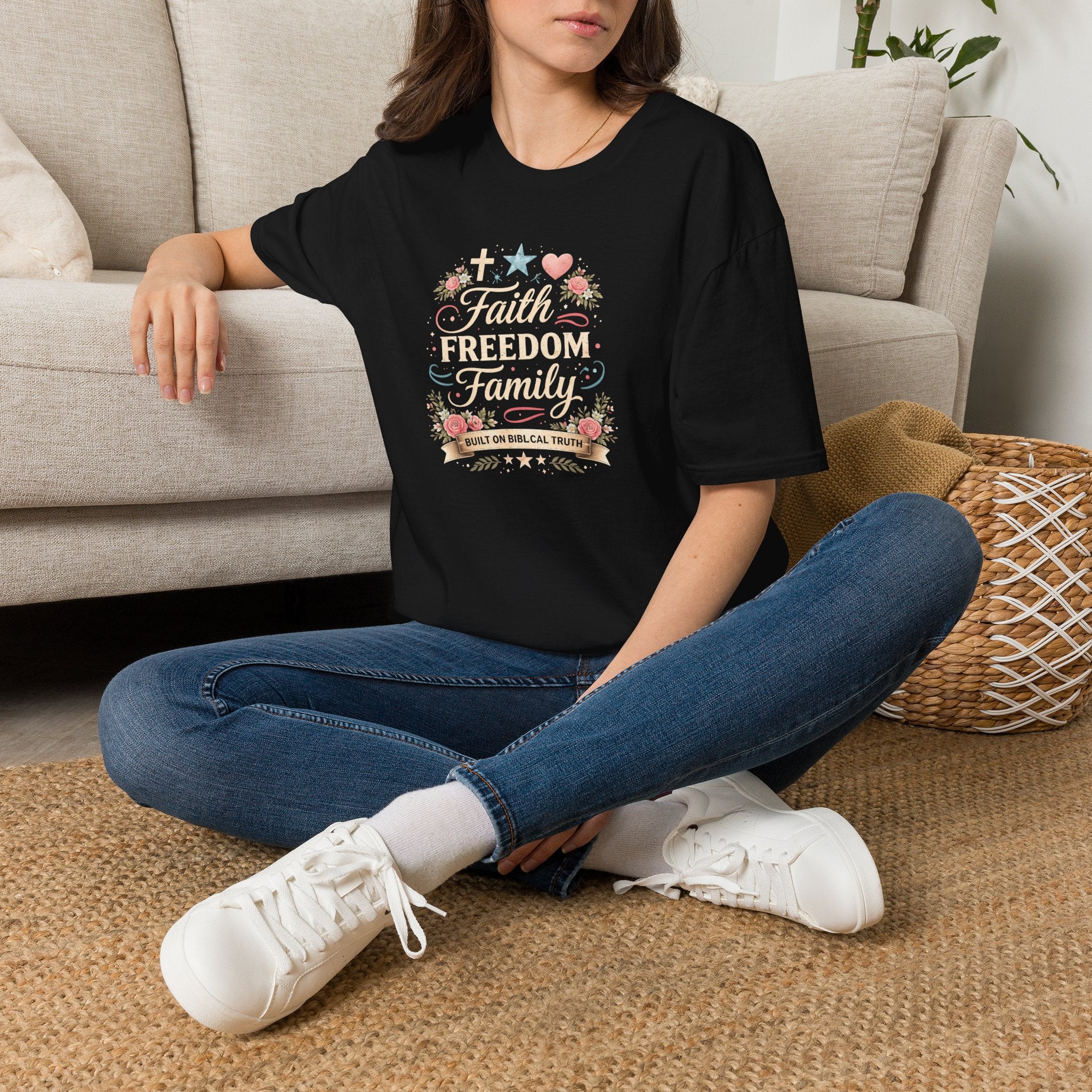 Faith • Freedom • Family | Built on Biblical Truth T-Shirt