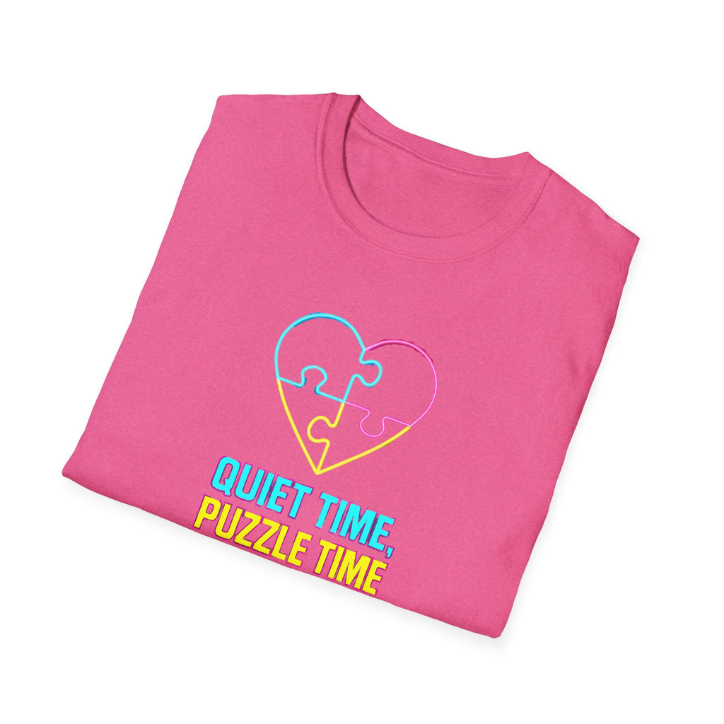 Puzzle Time Neon Heart T-Shirt