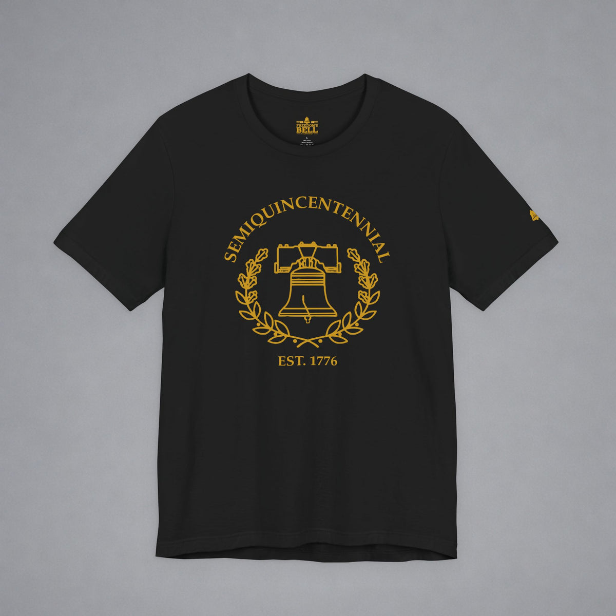 Semiquincentennial Liberty Bell T-Shirt - Minimalist Gold