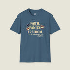 Faith Family Freedom Order Dark Shirt - Charlie Kirk Values
