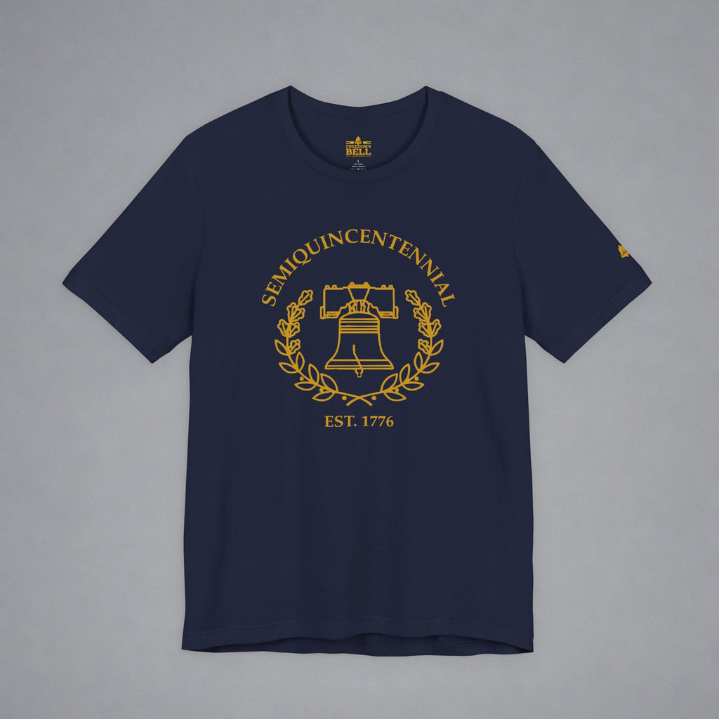Semiquincentennial Liberty Bell T-Shirt - Minimalist Gold