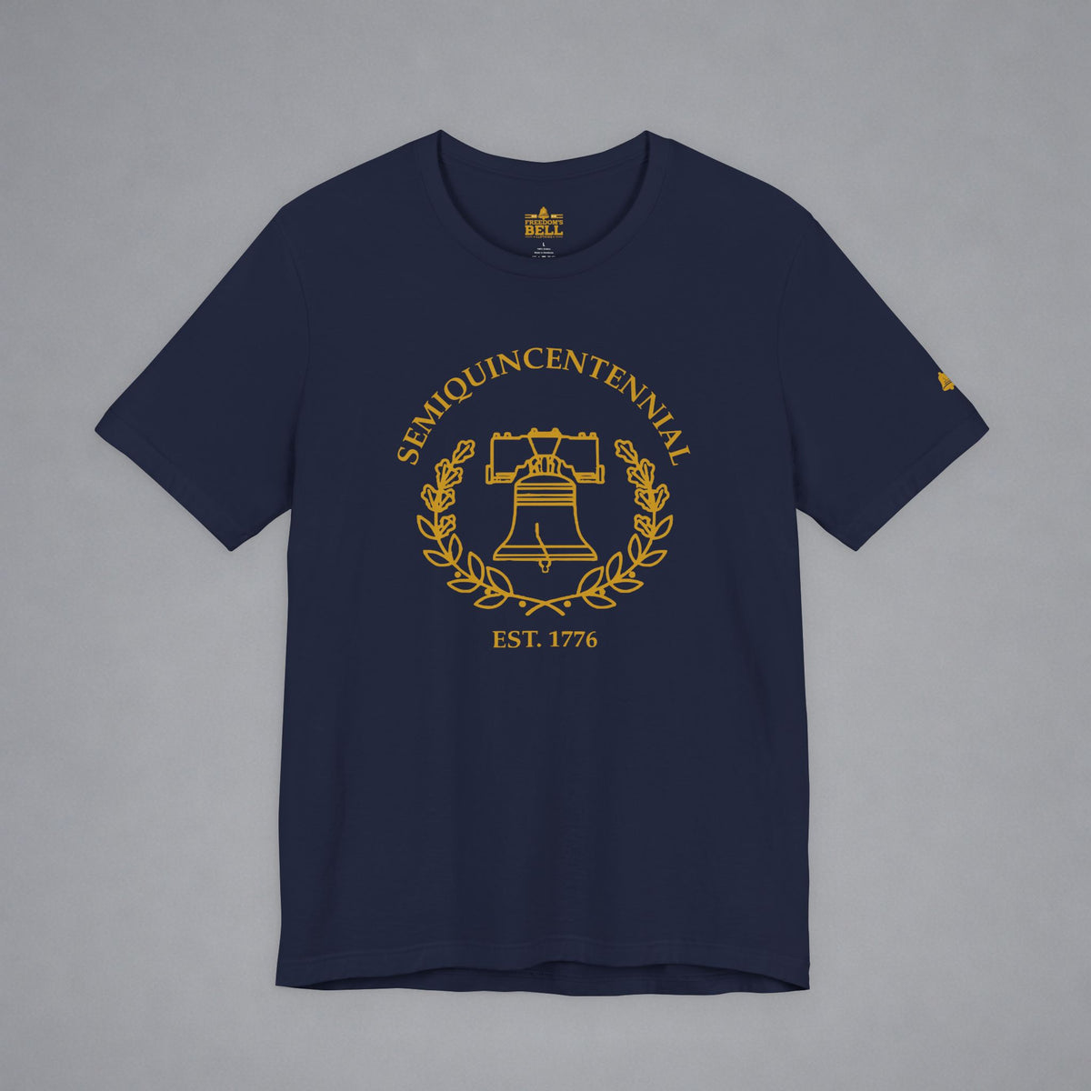 Semiquincentennial Liberty Bell T-Shirt - Minimalist Gold
