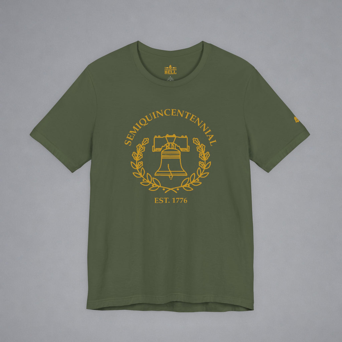 Semiquincentennial Liberty Bell T-Shirt - Minimalist Gold