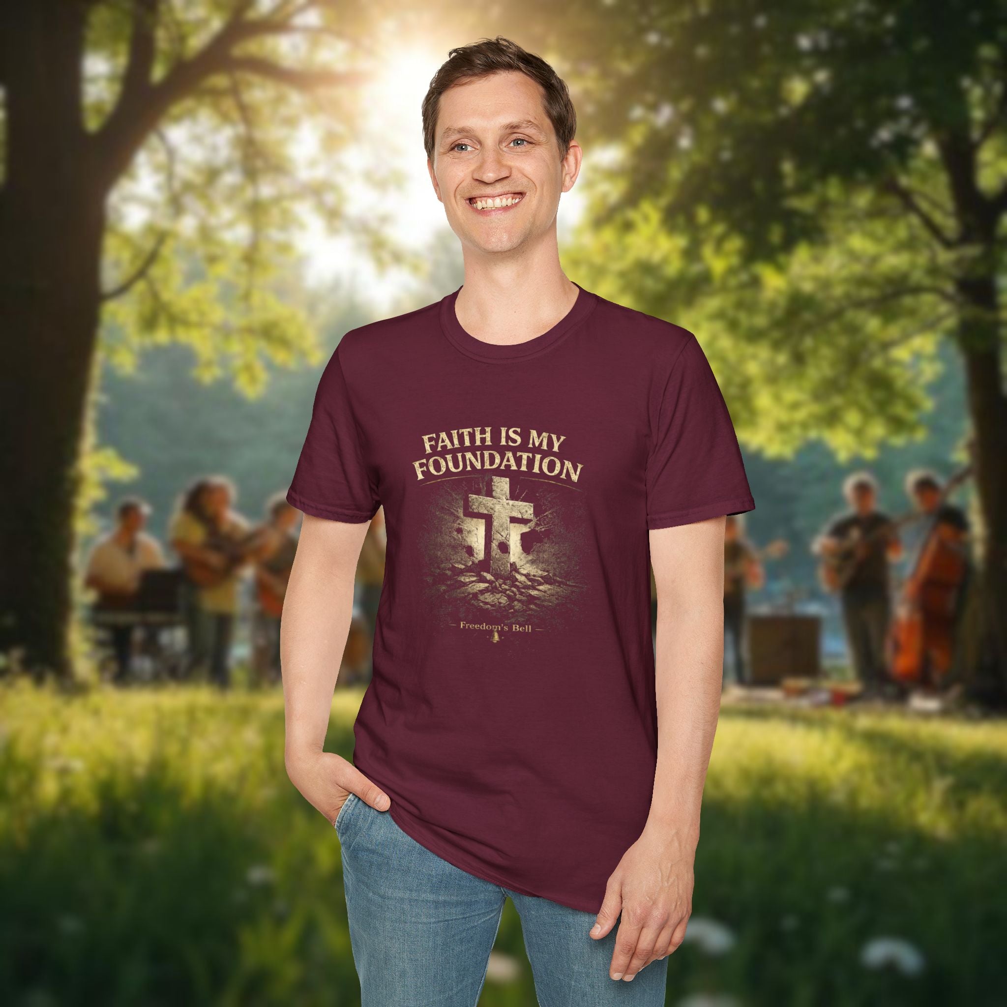 Faith Is My Foundation T-Shirt – Built on Solid Ground