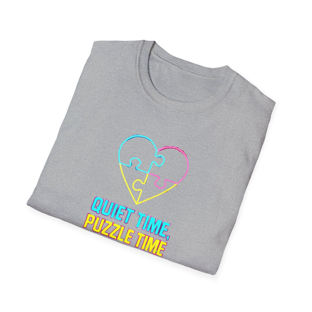 Puzzle Time Neon Heart T-Shirt