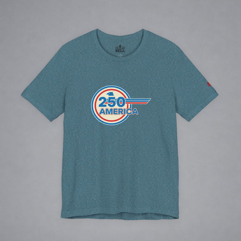 250 America Retro Lines Badge