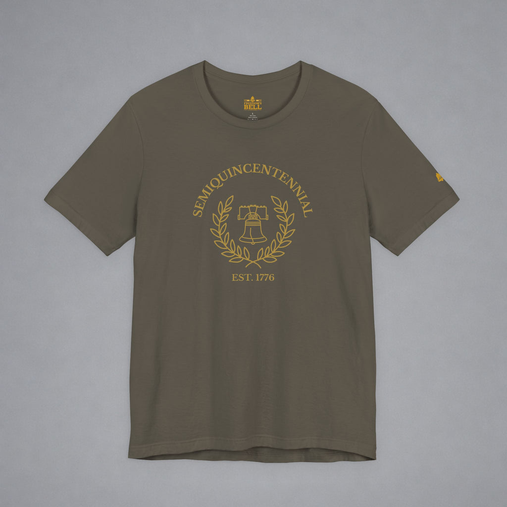 Semiquincentennial Liberty Bell T-Shirt - Minimalist Gold