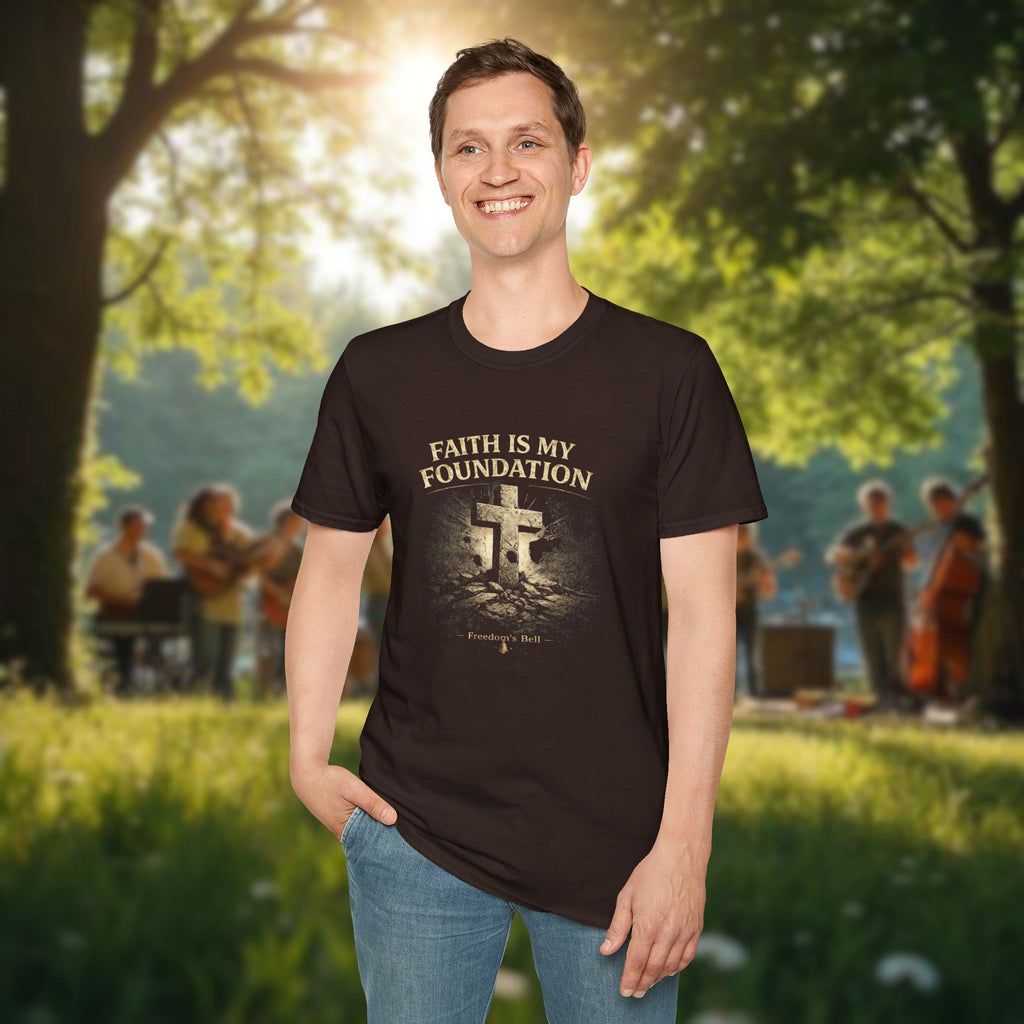 Faith Is My Foundation T-Shirt – Built on Solid Ground