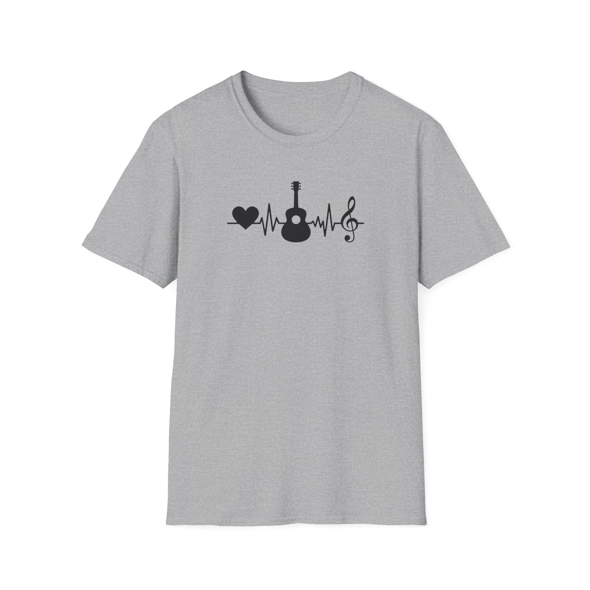 Heartbeat Guitar Music T-Shirt