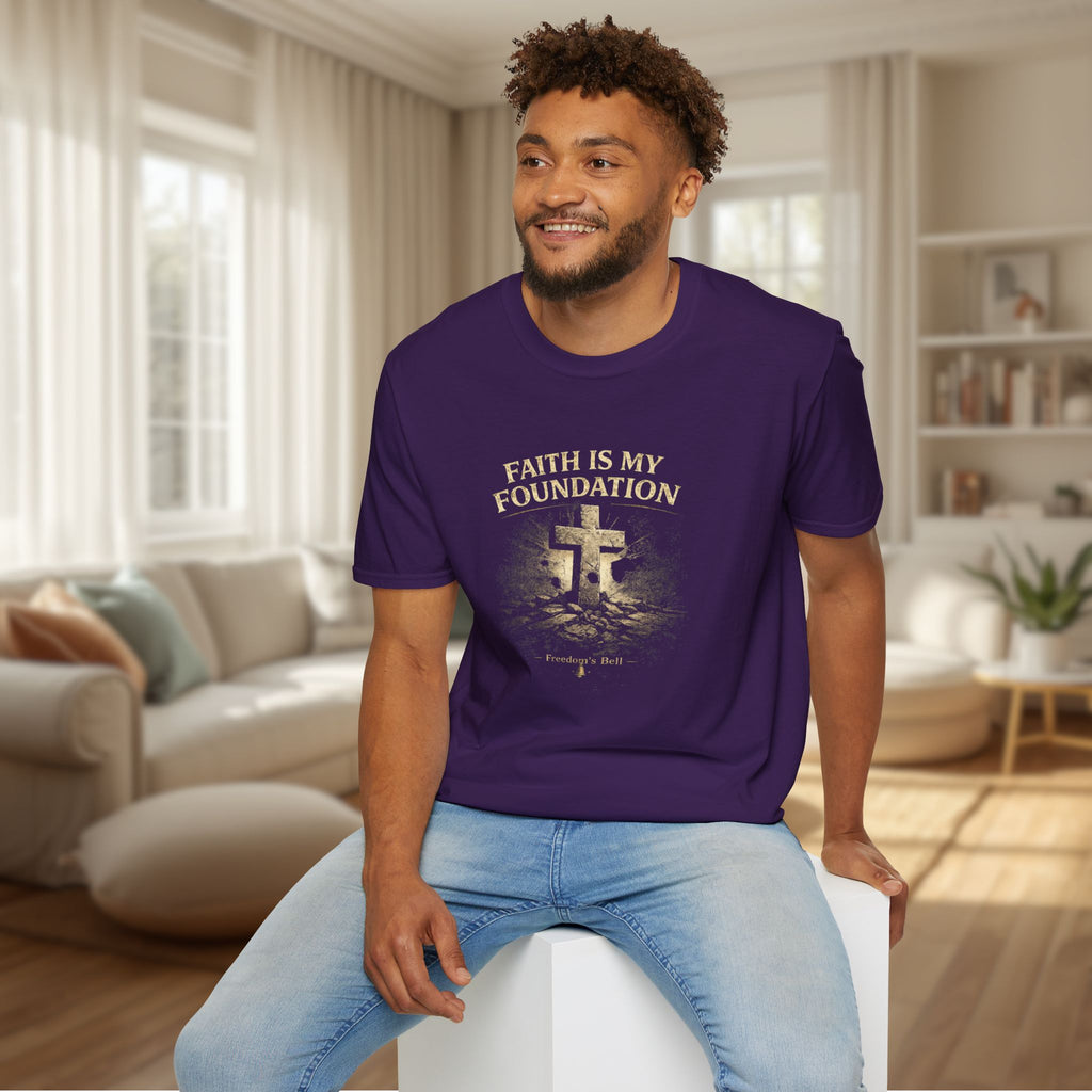 Faith Is My Foundation T-Shirt – Built on Solid Ground