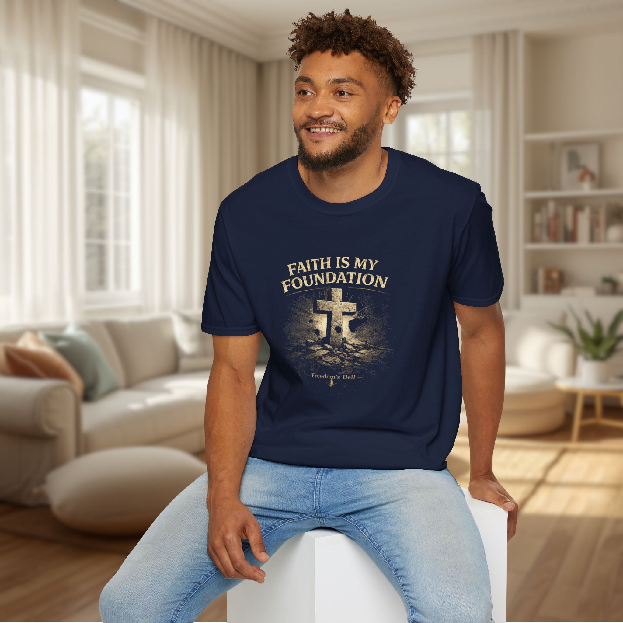 Faith Is My Foundation T-Shirt – Built on Solid Ground