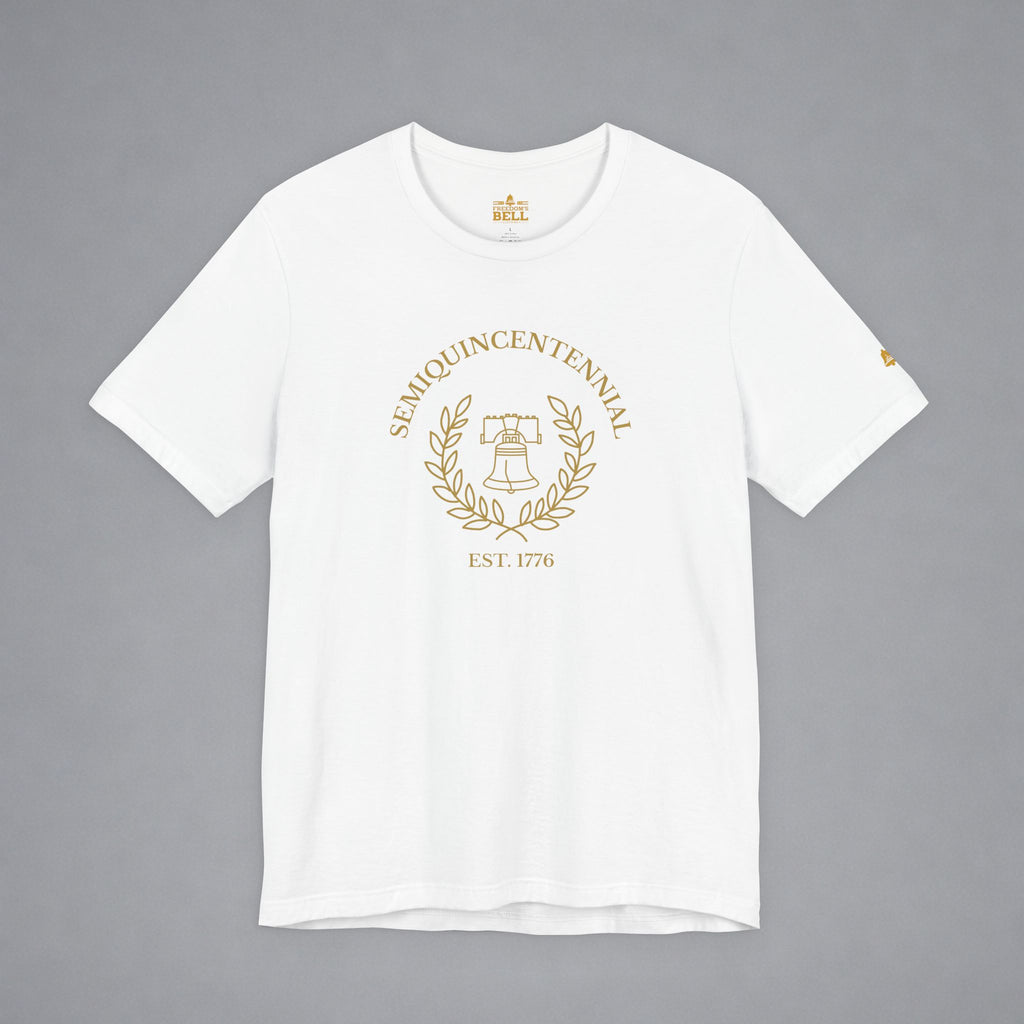 Semiquincentennial Liberty Bell T-Shirt - Minimalist Gold