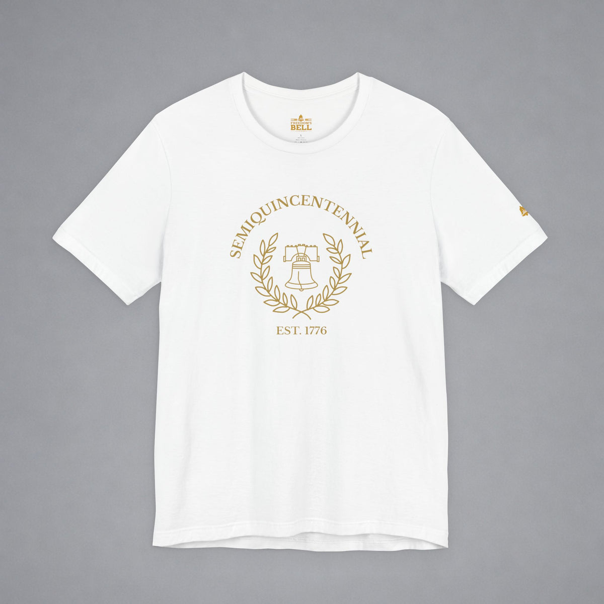 Semiquincentennial Liberty Bell T-Shirt - Minimalist Gold