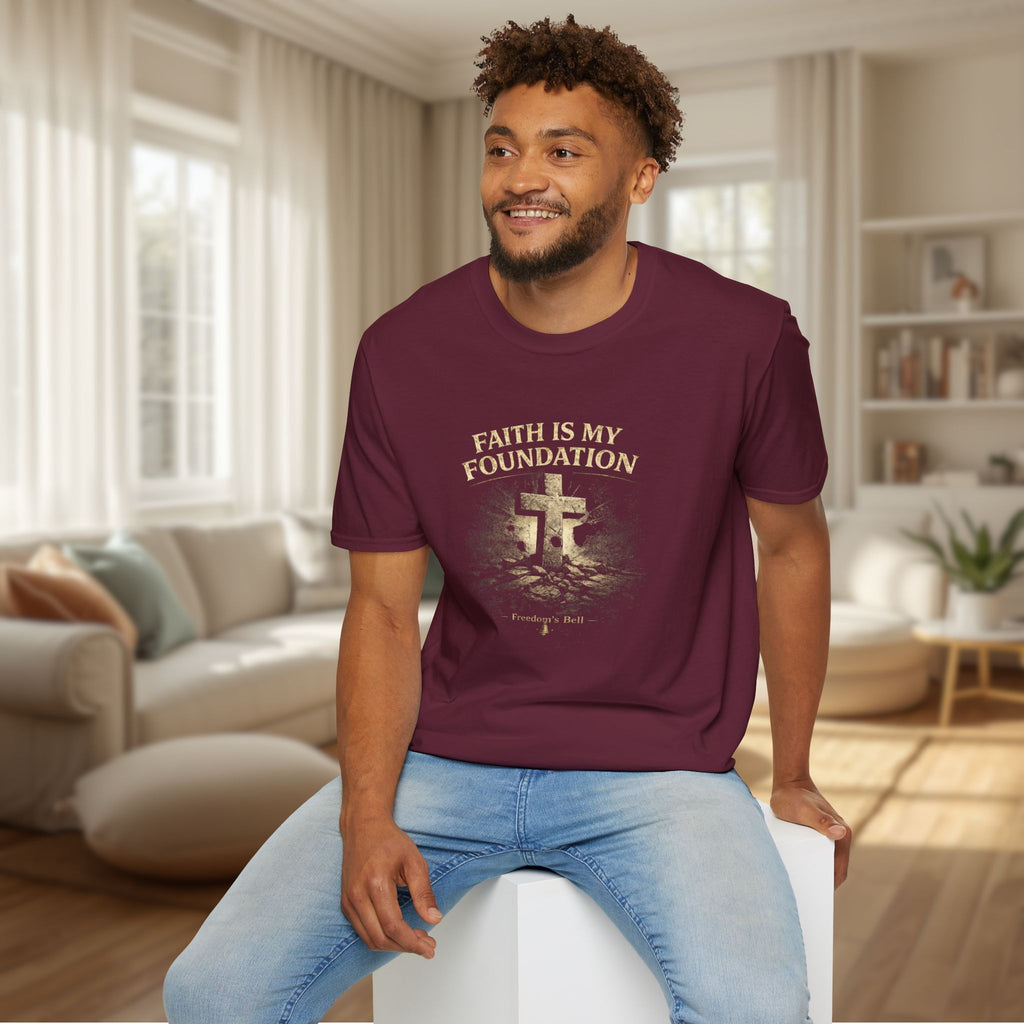 Faith Is My Foundation T-Shirt – Built on Solid Ground