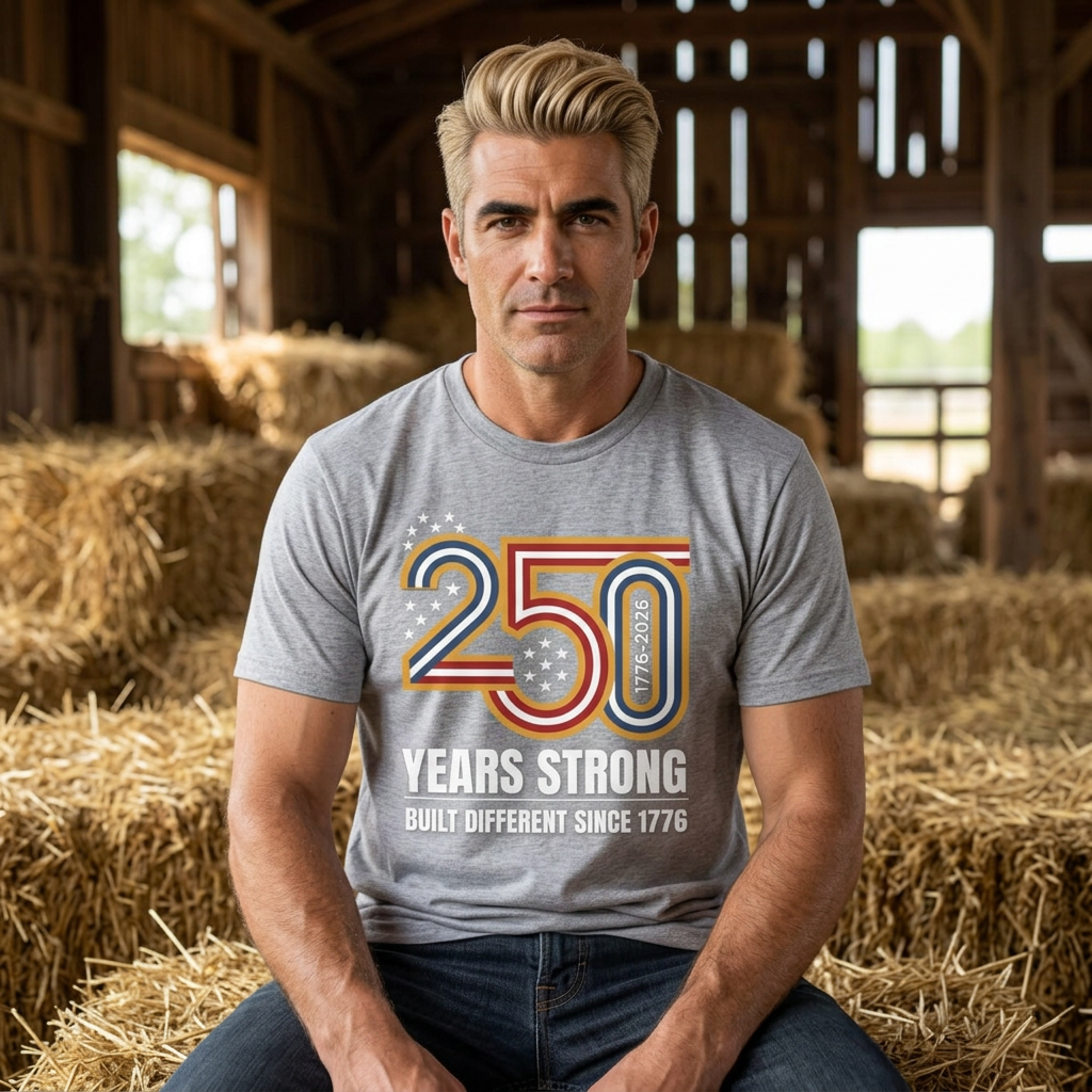 Built Different Since 1776 — 250 Years Strong T-Shirt