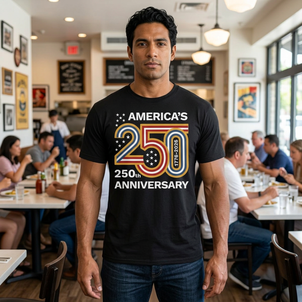 America’s 250th Anniversary T-Shirt – Bold Patriotic 250 Graphic