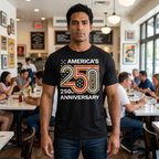 America’s 250th Anniversary T-Shirt – Bold Patriotic 250 Graphic