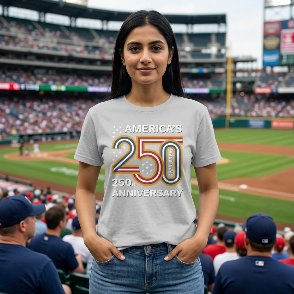 America’s 250th Anniversary T-Shirt – Bold Patriotic 250 Graphic