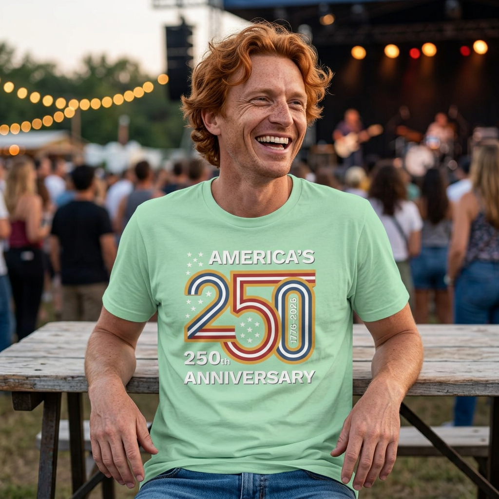 America’s 250th Anniversary T-Shirt – Bold Patriotic 250 Graphic
