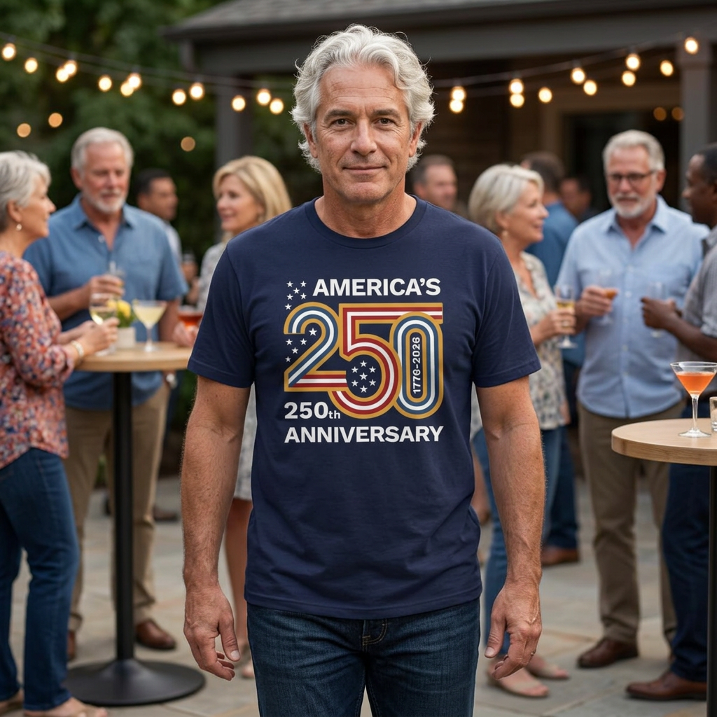 America’s 250th Anniversary T-Shirt – Bold Patriotic 250 Graphic