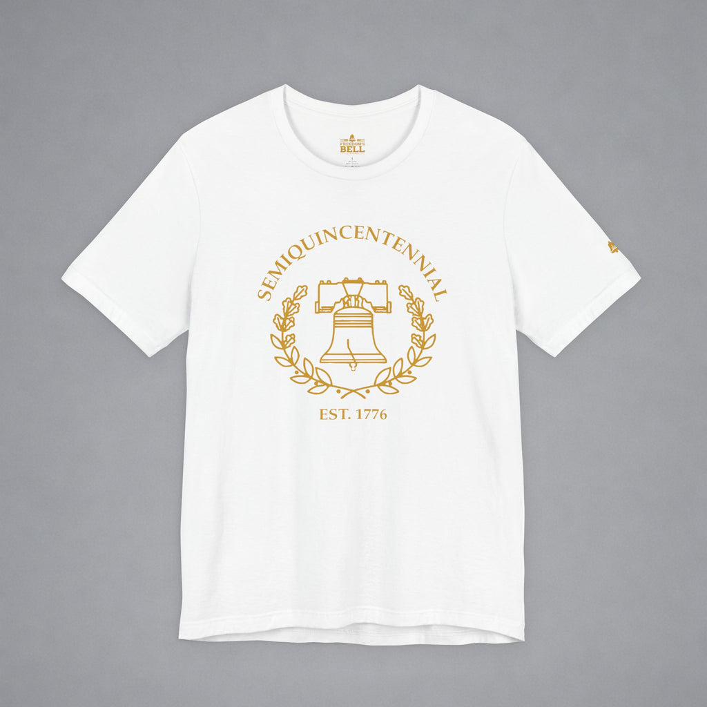 Semiquincentennial Liberty Bell T-Shirt - Minimalist Gold