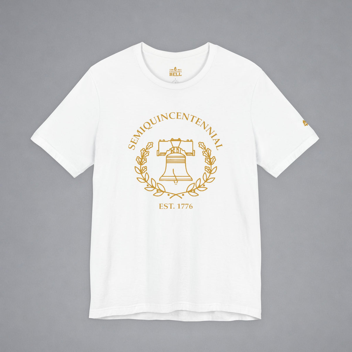 Semiquincentennial Liberty Bell T-Shirt - Minimalist Gold