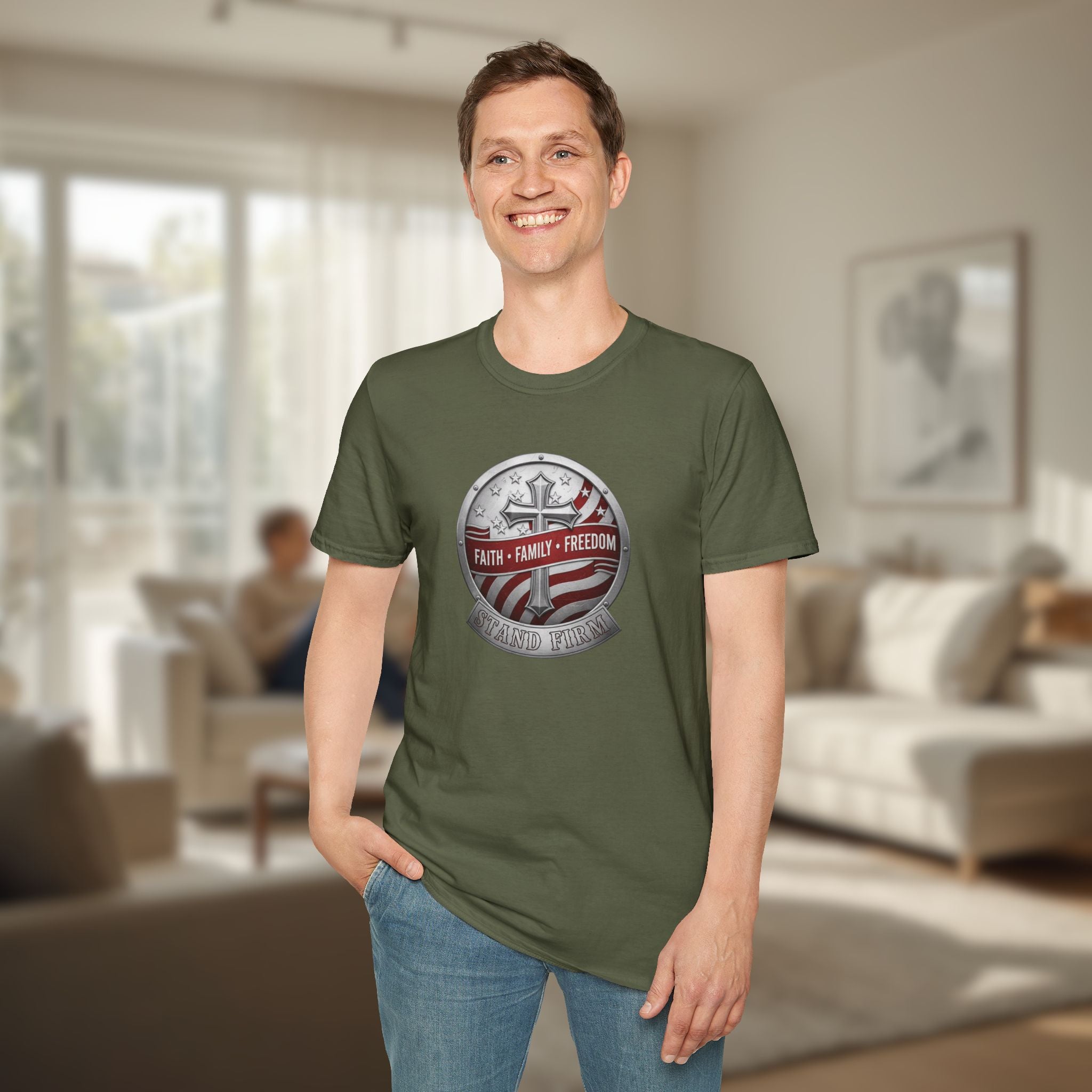 Stand Firm | Faith • Family • Freedom T-Shirt