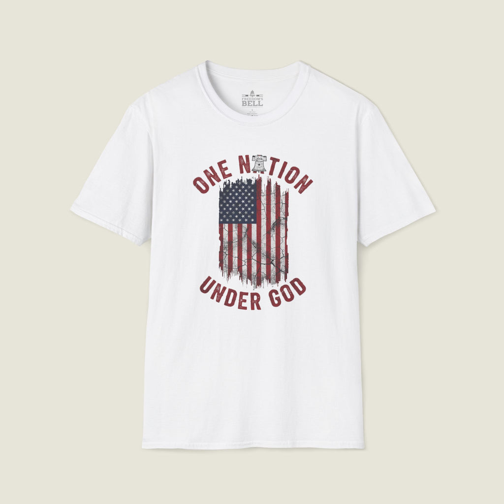 One Nation Under God - Distressed Flag Christian