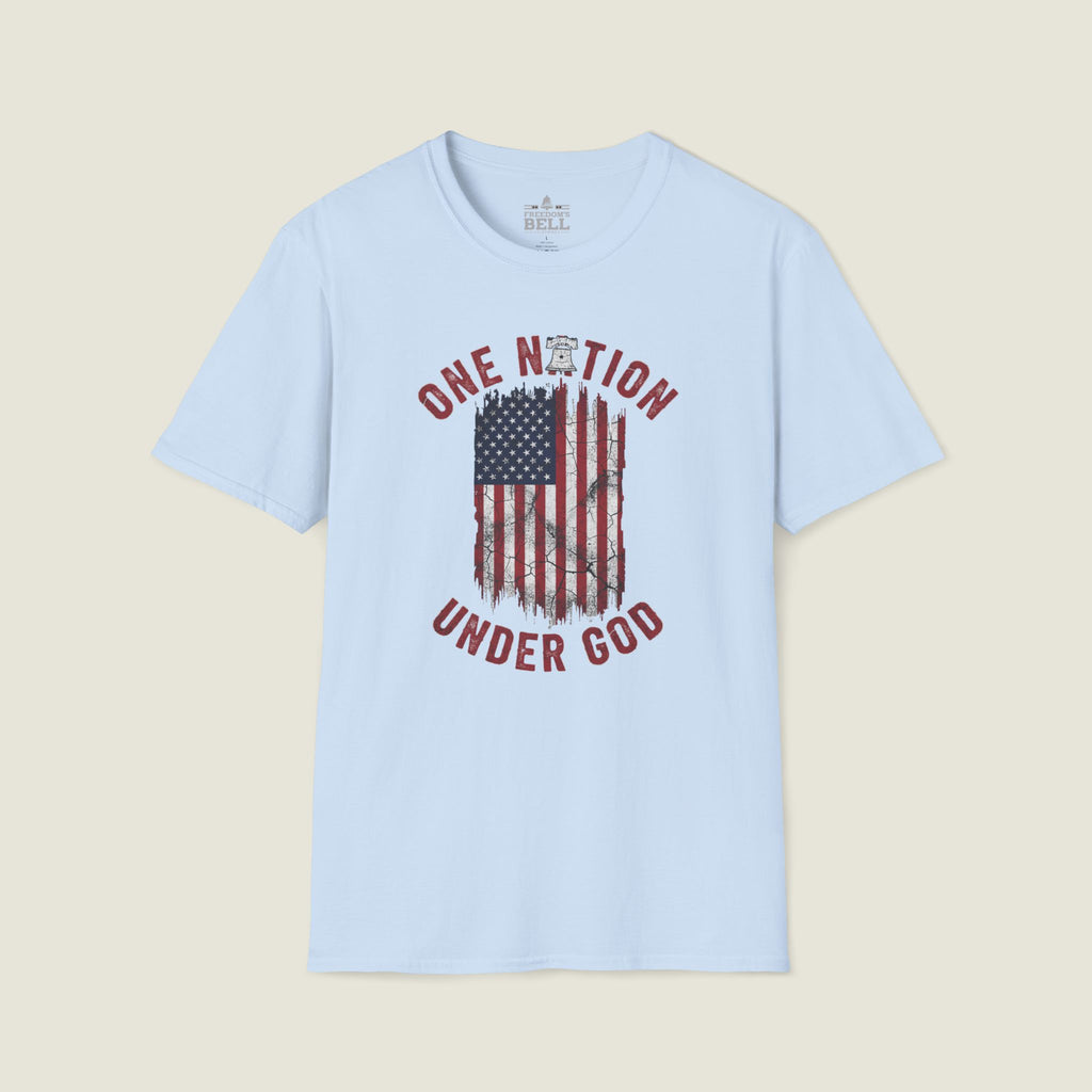 One Nation Under God - Distressed Flag Christian
