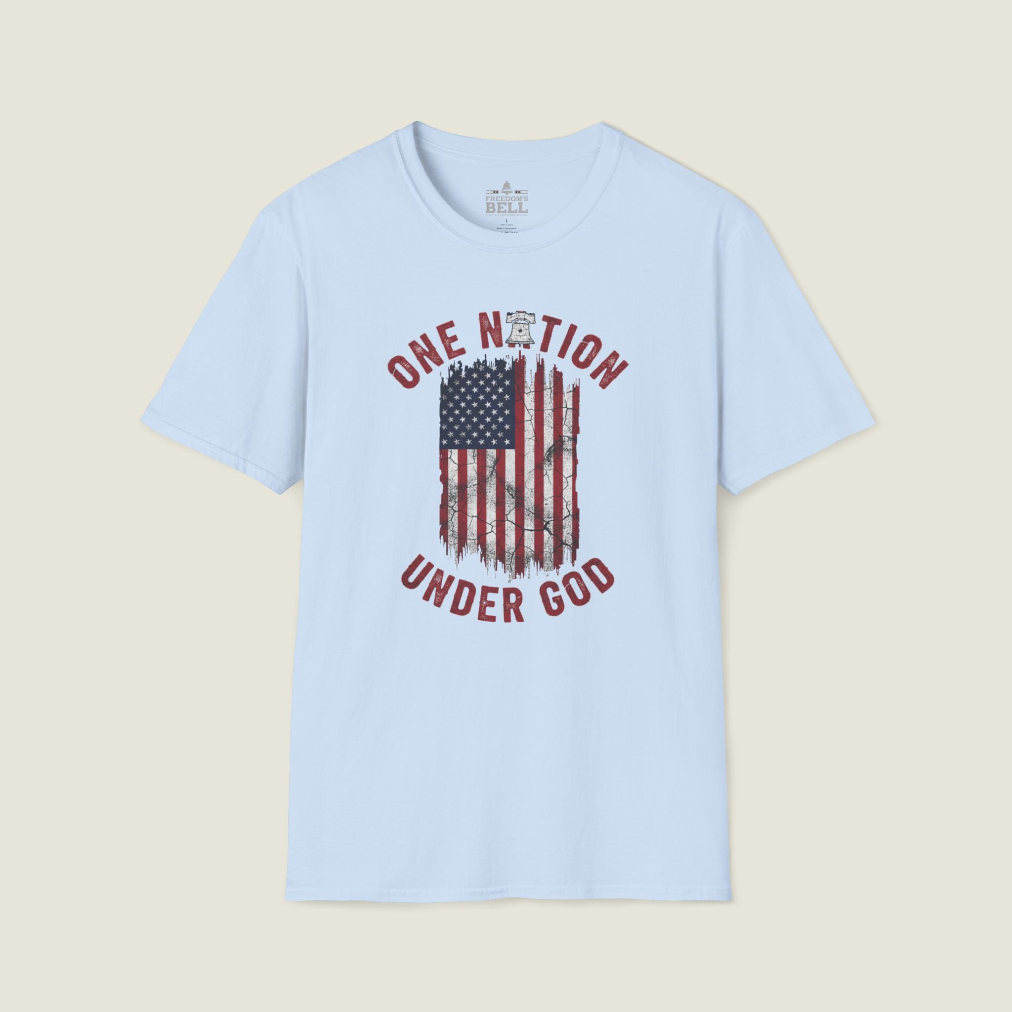 One Nation Under God - Distressed Flag Christian
