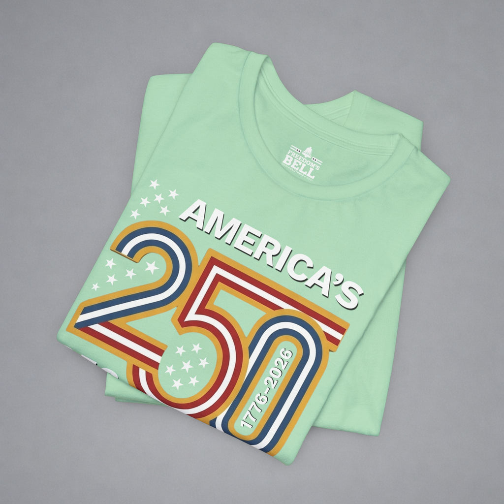 America’s 250th Anniversary T-Shirt – Bold Patriotic 250 Graphic