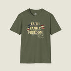 Faith Family Freedom Order Dark Shirt - Charlie Kirk Values