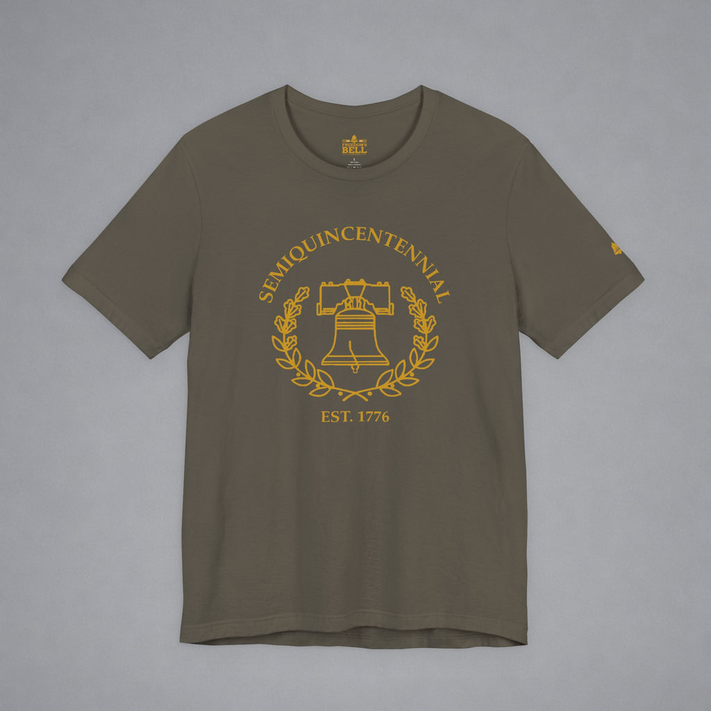 Semiquincentennial Liberty Bell T-Shirt - Minimalist Gold