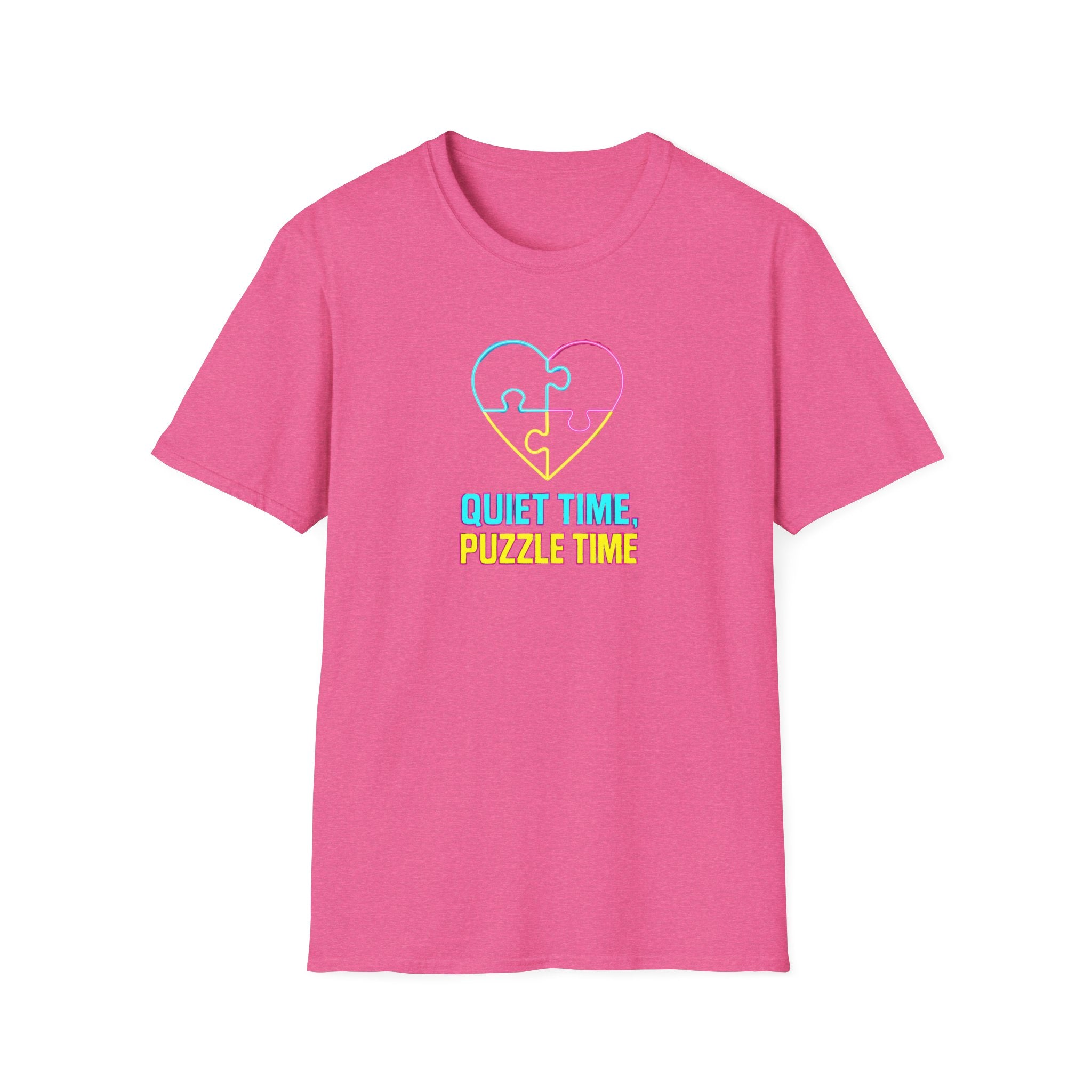 Puzzle Time Neon Heart T-Shirt