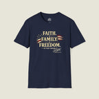 Faith Family Freedom Order Dark Shirt - Charlie Kirk Values