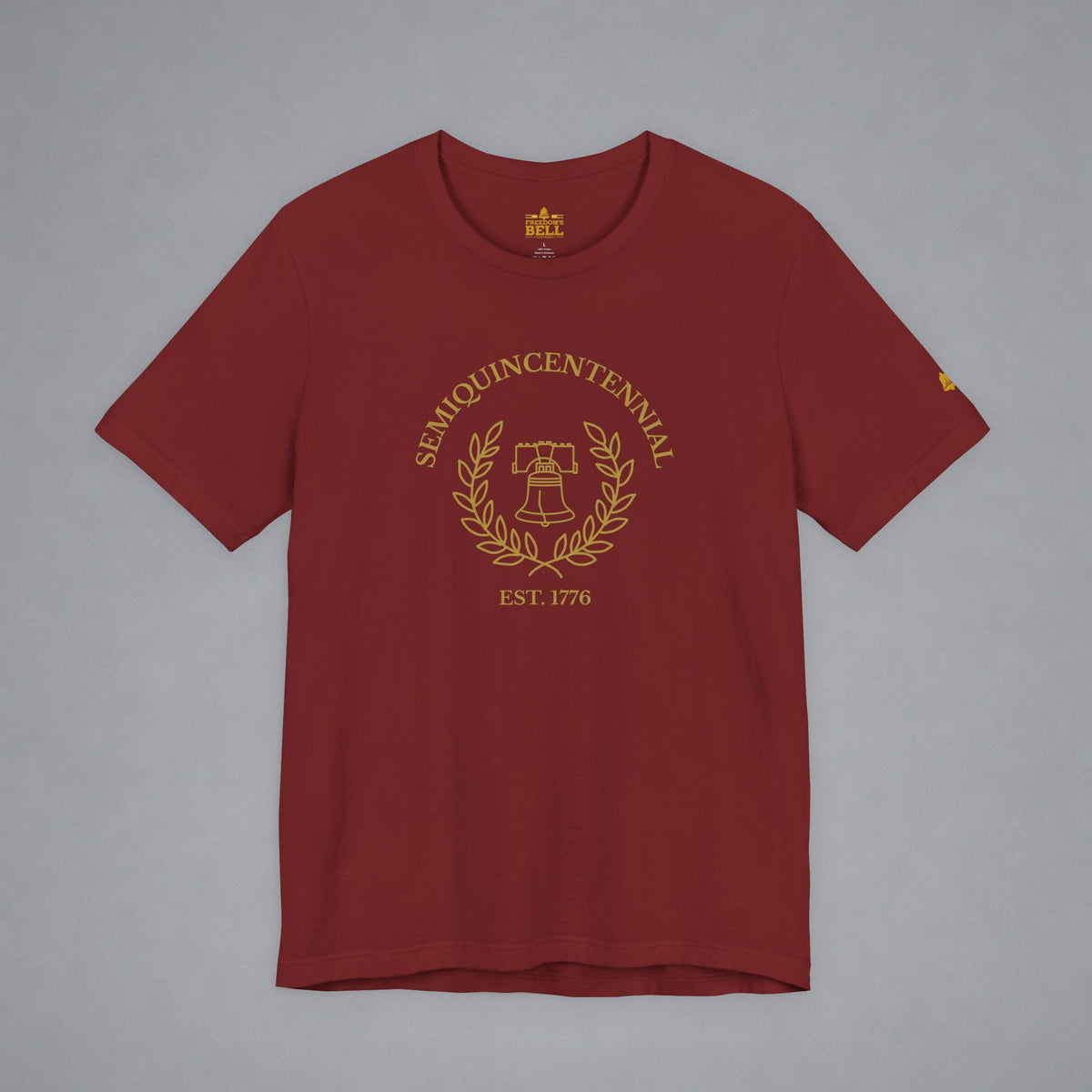 Semiquincentennial Liberty Bell T-Shirt - Minimalist Gold