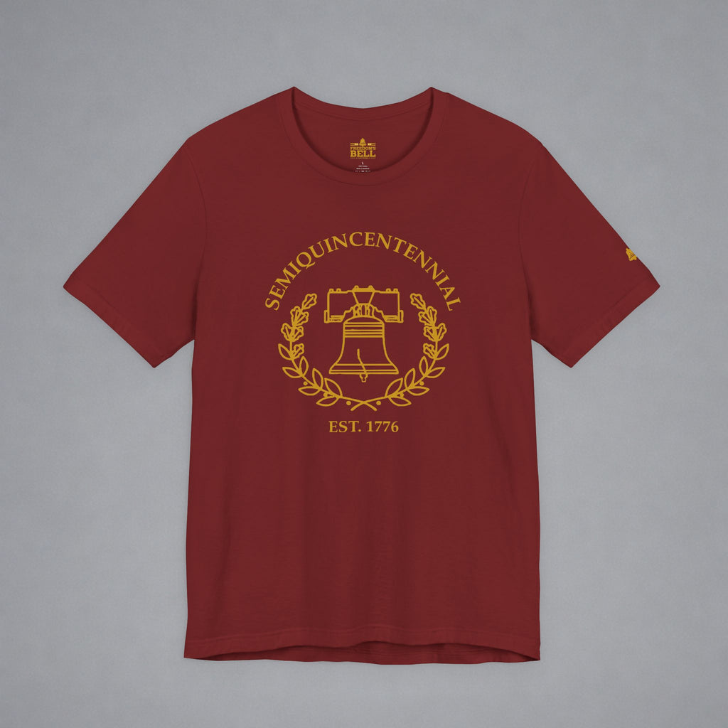 Semiquincentennial Liberty Bell T-Shirt - Minimalist Gold