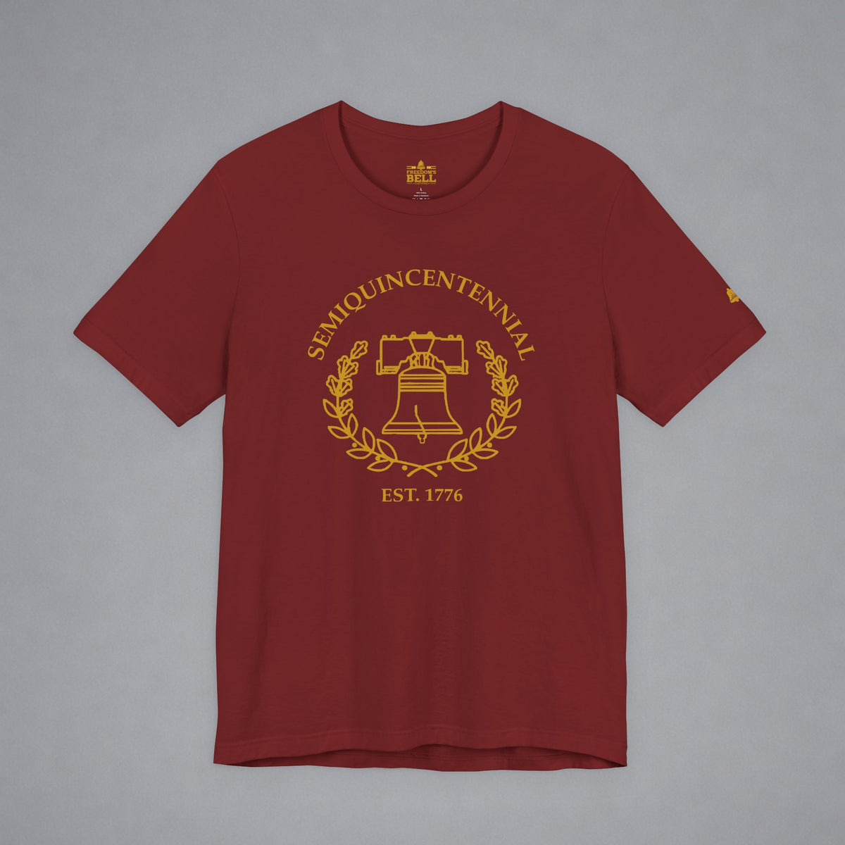 Semiquincentennial Liberty Bell T-Shirt - Minimalist Gold