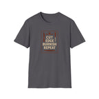Cut Edge Burnish Repeat T-Shirt