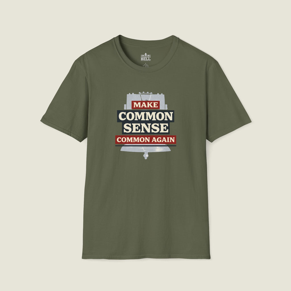 Make Common Sense Common Again - Dark T-Shirt | Heritage Patriot Collection