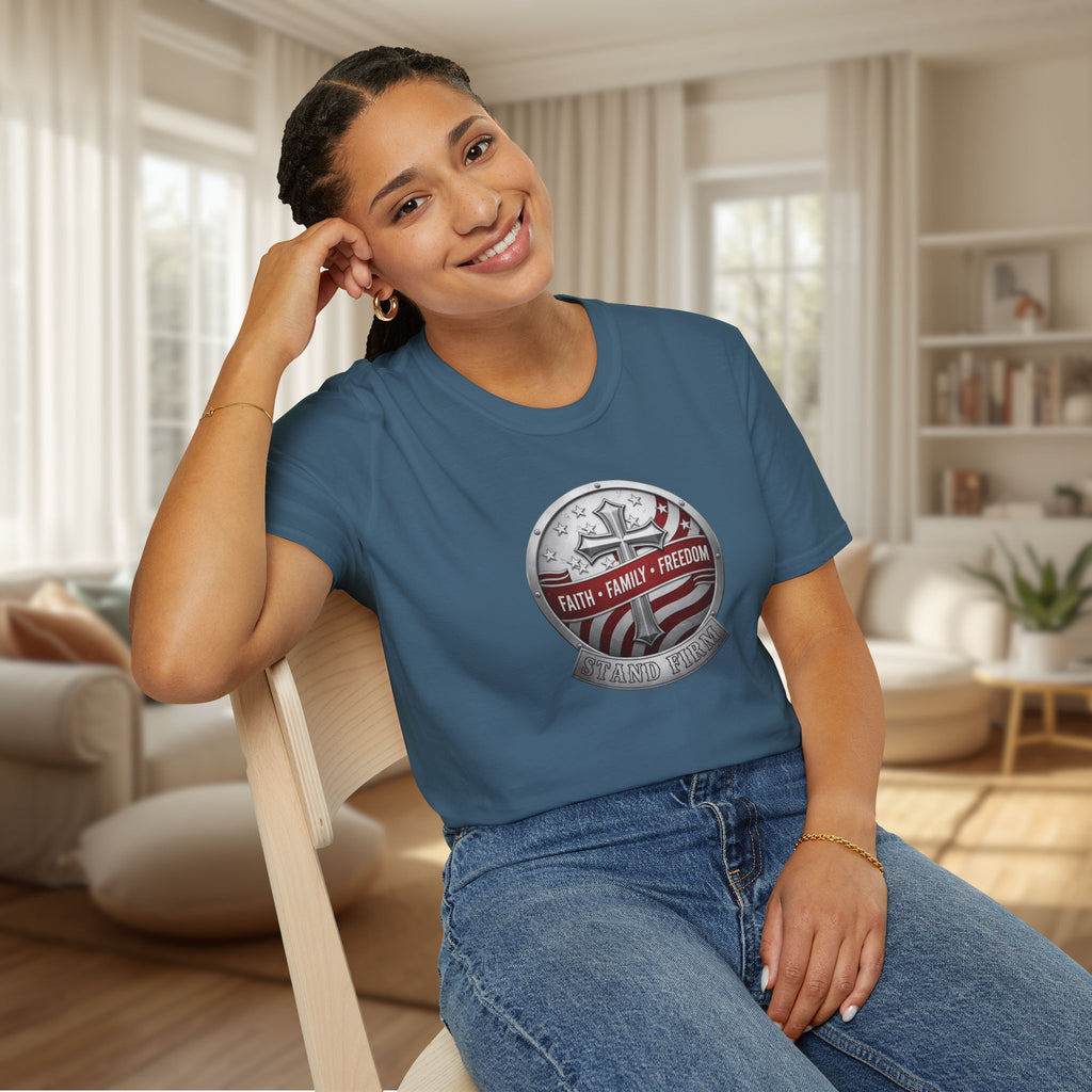 Stand Firm | Faith • Family • Freedom T-Shirt
