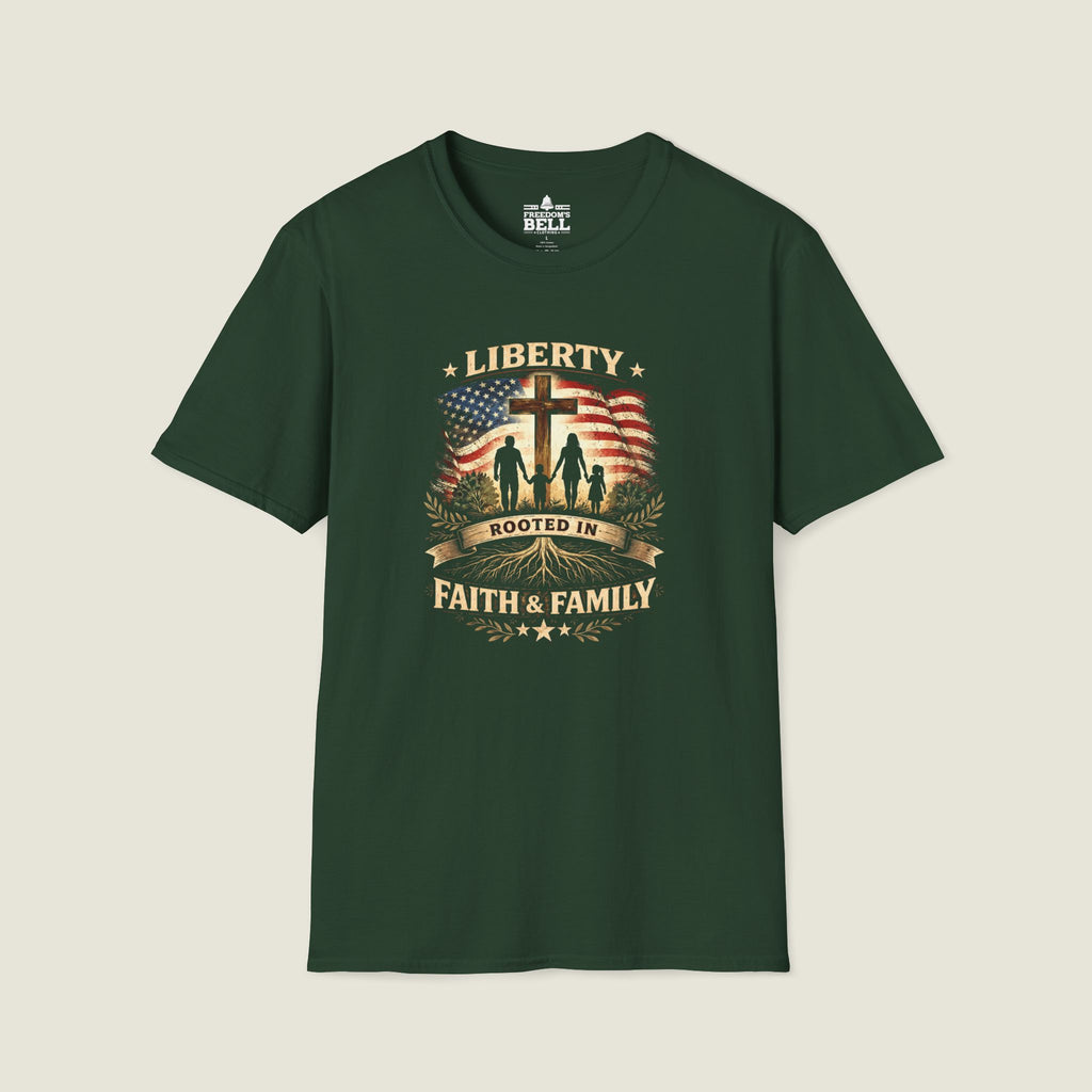 Liberty Rooted in Faith & Family T-Shirt