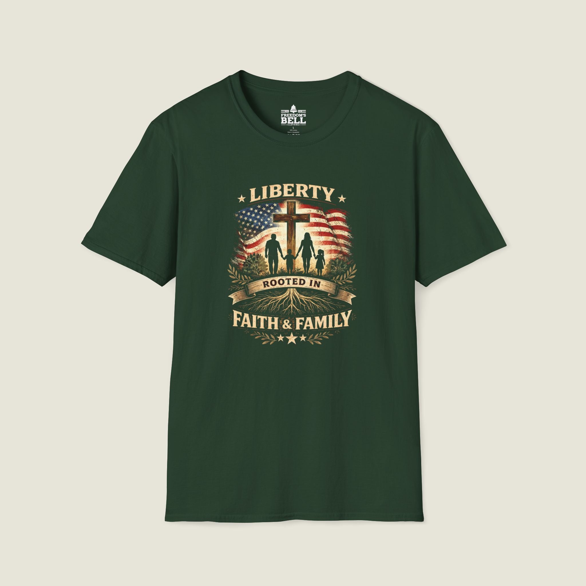 Liberty Rooted in Faith & Family T-Shirt