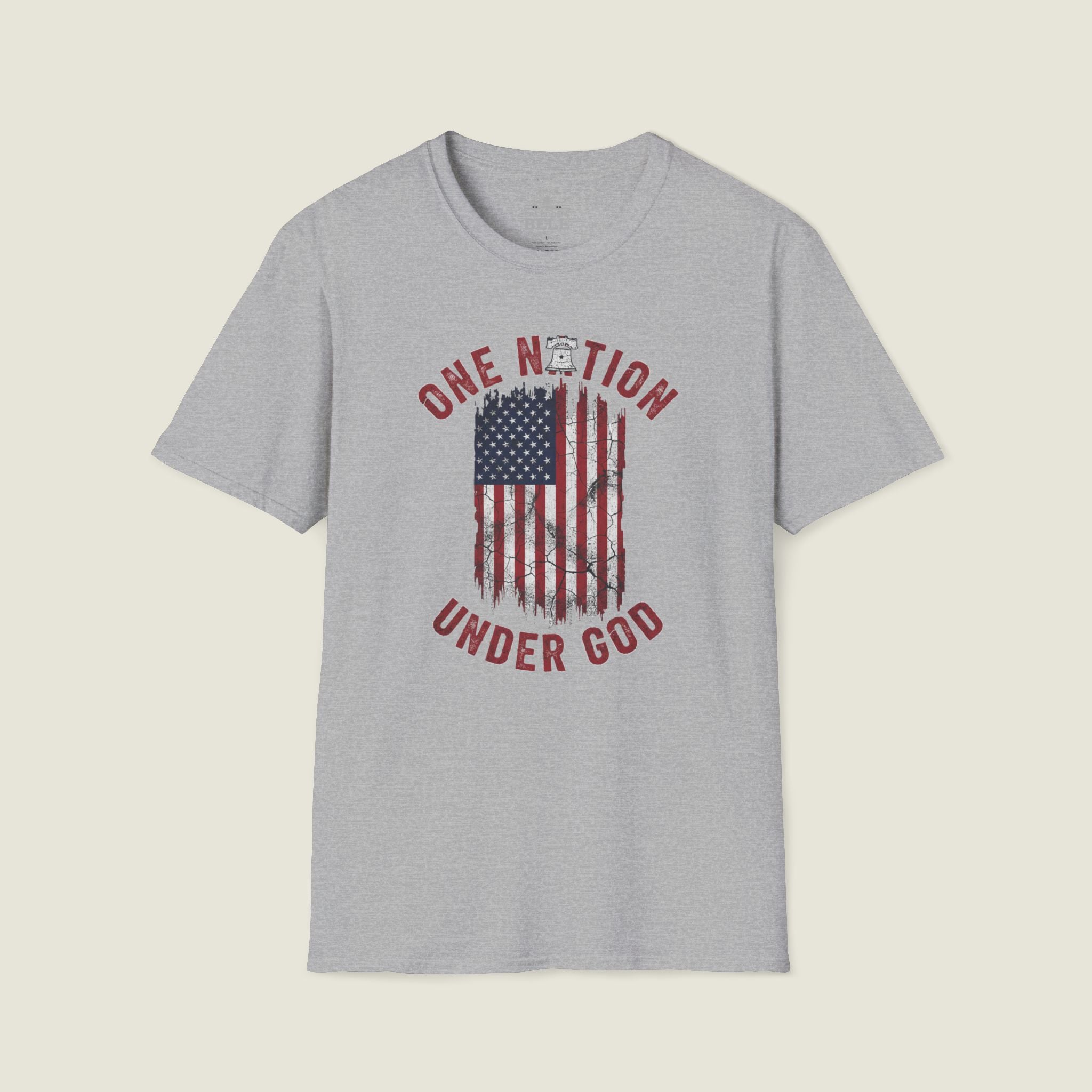 One Nation Under God - Distressed Flag Christian