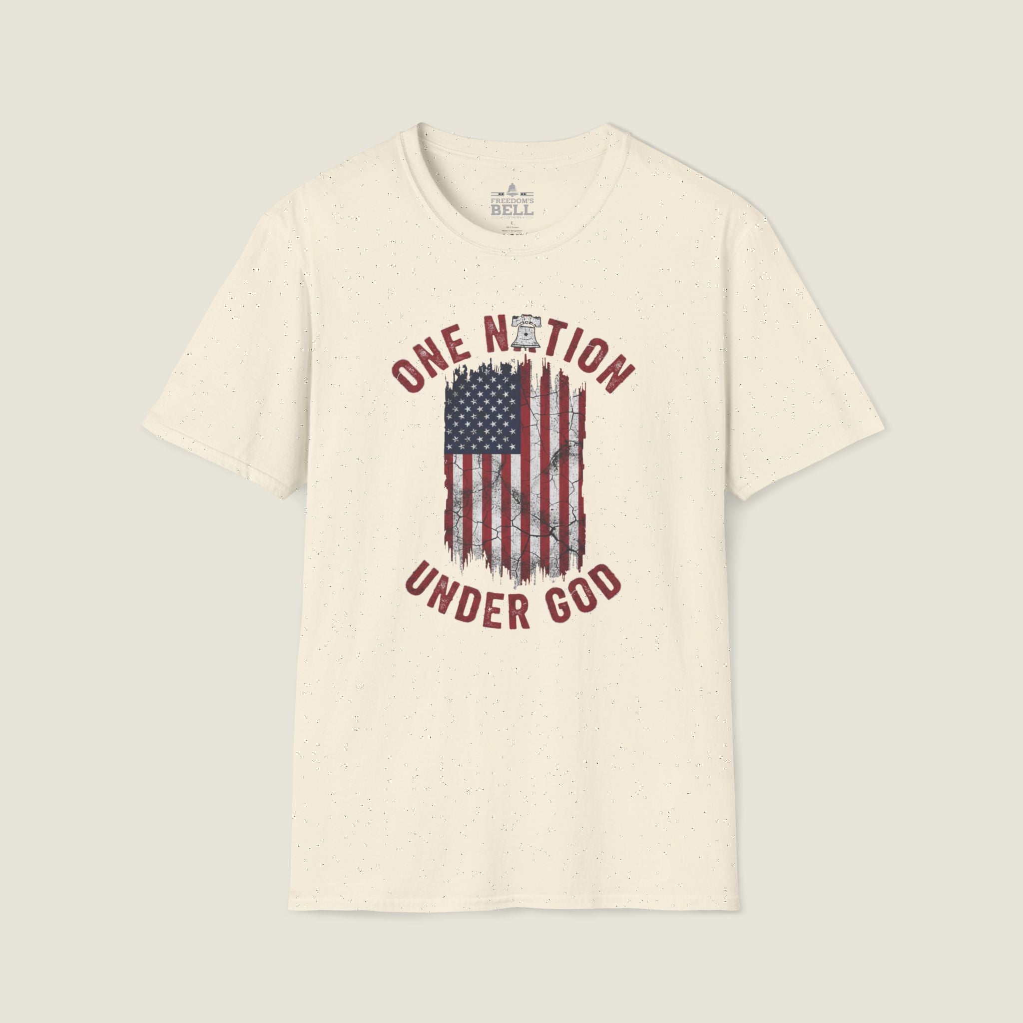 One Nation Under God - Distressed Flag Christian