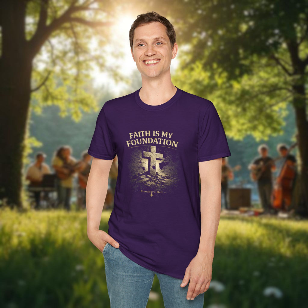 Faith Is My Foundation T-Shirt – Built on Solid Ground
