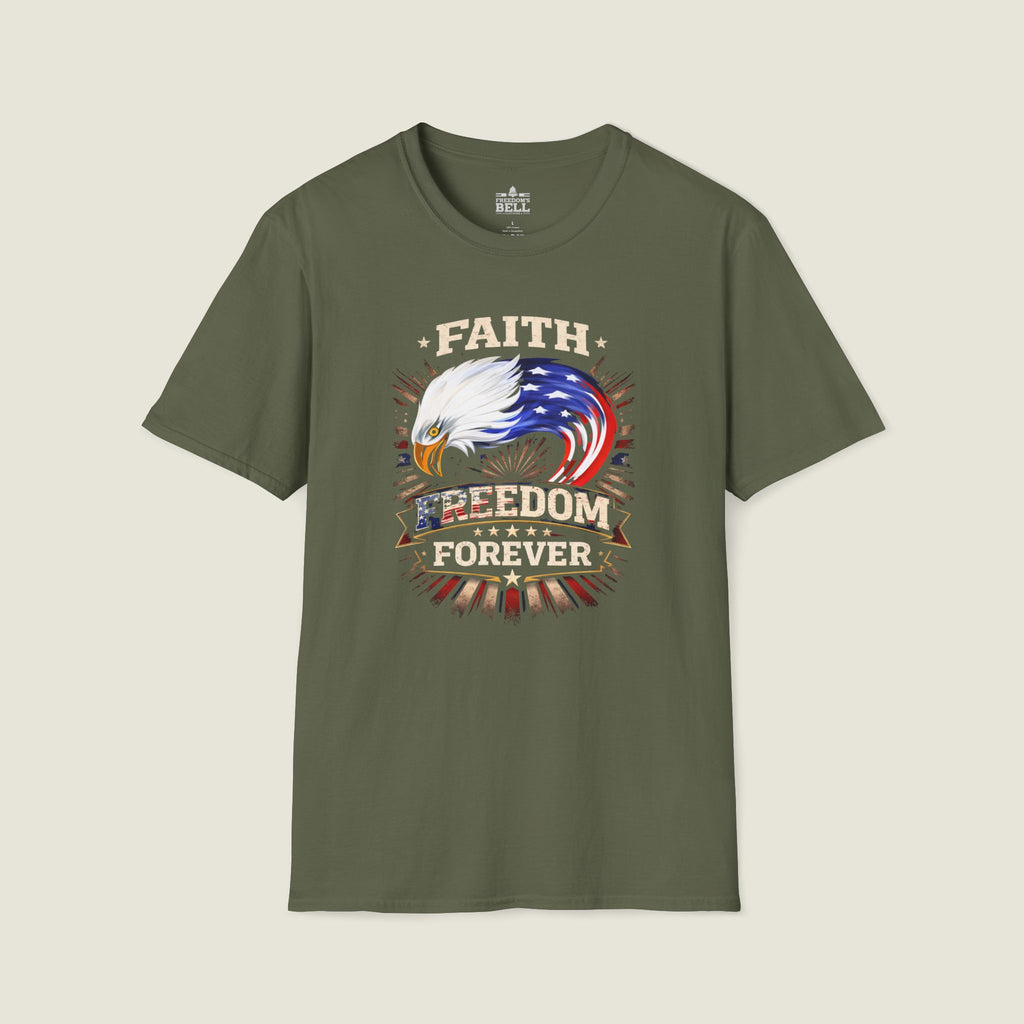 Faith Freedom Forever Eagle - Patriotic Heritage